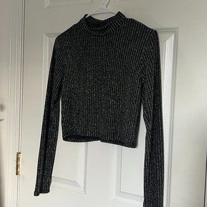 Charlotte Russe Cropped Turtleneck Large